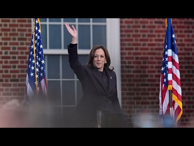 ⁣Kamala Harris addresses nation after conceding election to Donald Trump