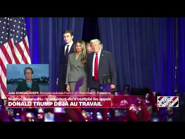 ⁣Présidentielle américaine J+1 : Donald Trump déjà au travail • FRANCE 24