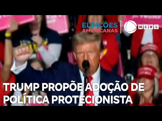 ⁣Donald Trump propõe adoção de política protecionista