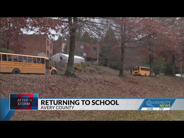 ⁣Six weeks after Helene, Avery County students return to school