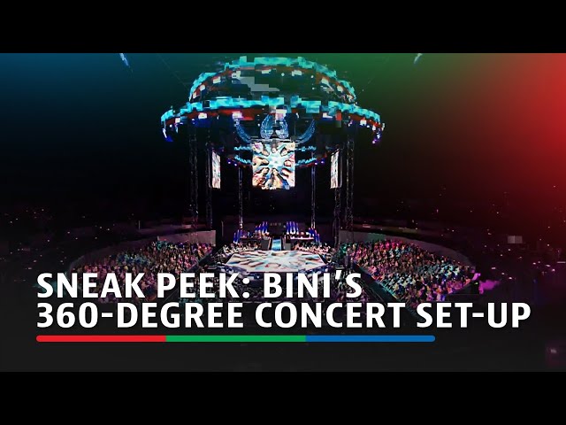 ⁣BINI’s 360-degree concert set-up unveiled