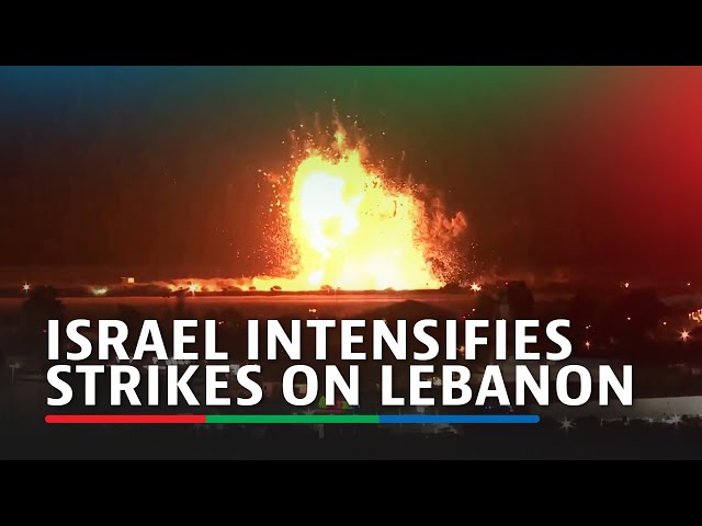 ⁣Huge fireball over Beirut as Israel intensifies strikes on Lebanon