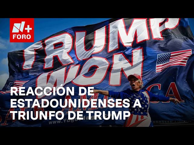 ⁣Así reaccionaron los estadounidenses al triunfo de Donald Trump en las elecciones - En Una Hora