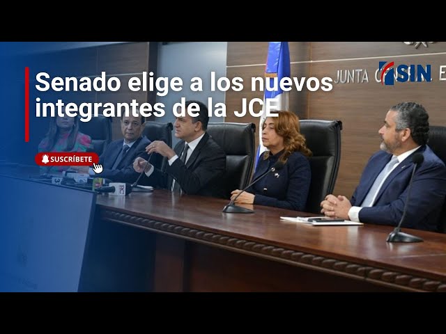 ⁣Senado elige a los nuevos integrantes de la JCE