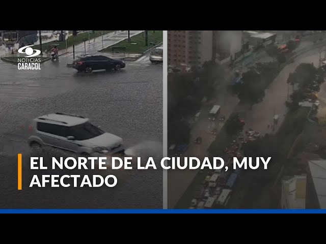 ⁣Fuertes lluvias en Bogotá provocaron emergencias en diferentes puntos de la capital