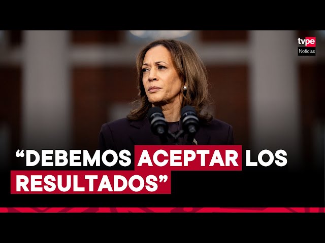 ⁣Kamala Harris reconoce la derrota y pide a sus partidarios que "sigan luchando"