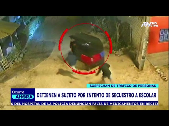 ⁣Captura a sujeto que intentó secuestrar a escolar por aparente tráfico de personas