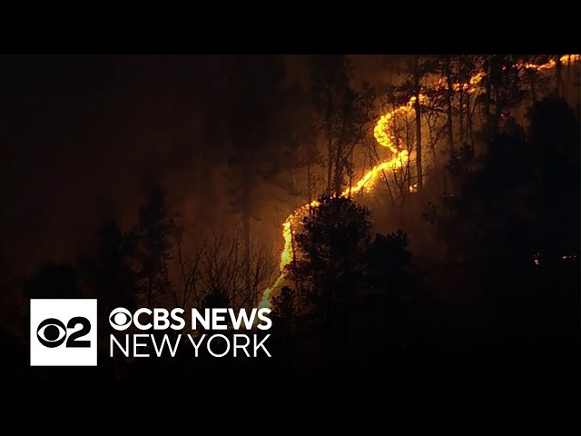 ⁣Shotgun wildfire in New Jersey grows to nearly 200 acres