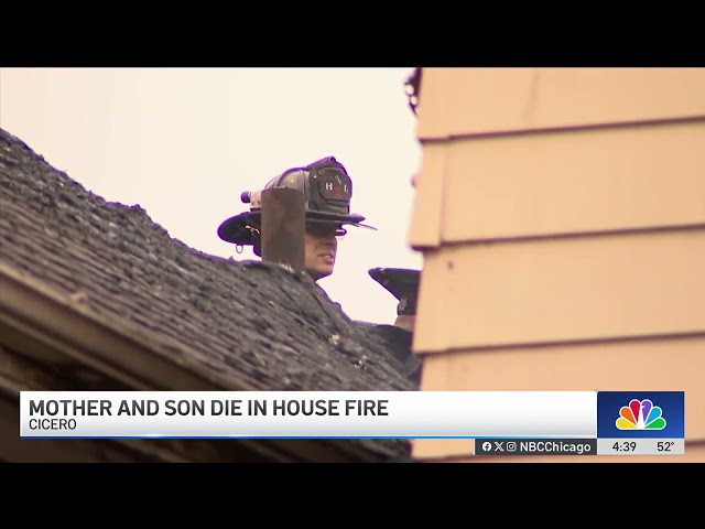 ⁣Mother and son killed in Cicero house fire