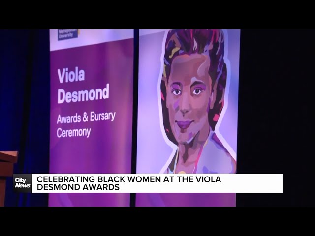 ⁣Celebrating Black women at the Viola Desmond Awards