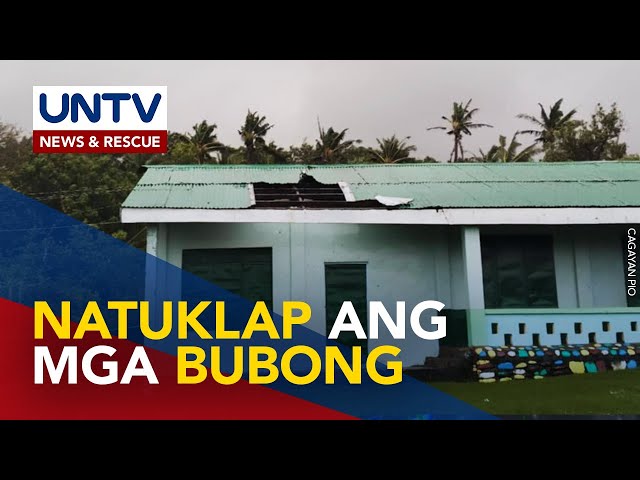 ⁣Bubong ng ilang paaralan, natuklap sa lakas ng hanging dala ng Bagyong Marce