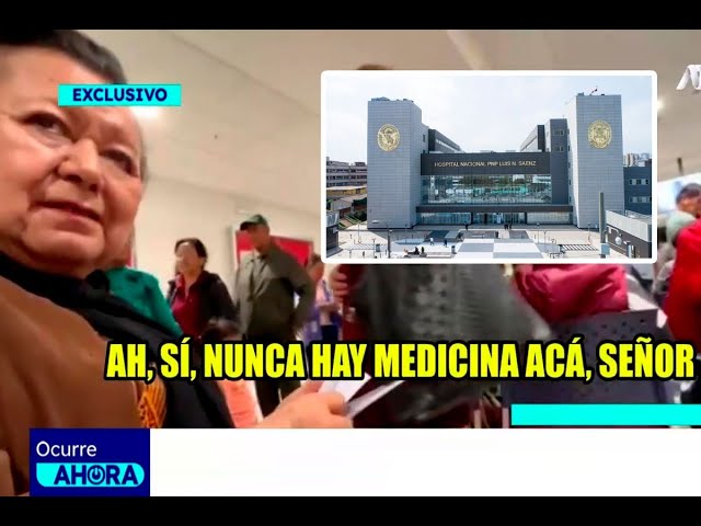 ⁣¡Exclusivo! Pacientes en abandono por escasez de medicamentos en hospital de la PNP