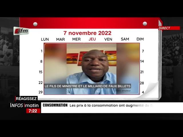 ⁣1 jour au SENEGAL | 7 novembre 2022 : Issakha Ndiaye, fils du ministre d’Etat Mbaye Ndiaye