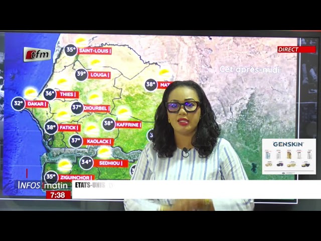 ⁣La météo avec Dieynaba Seydou BA  - Infos matin du 07 novembre 2024