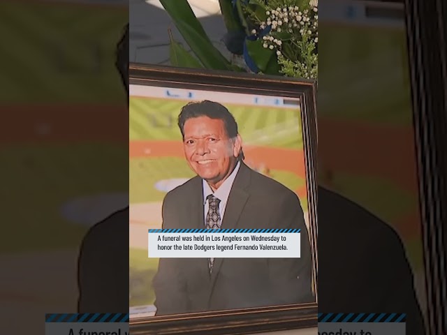 ⁣Funeral held for Fernando Valenzuela