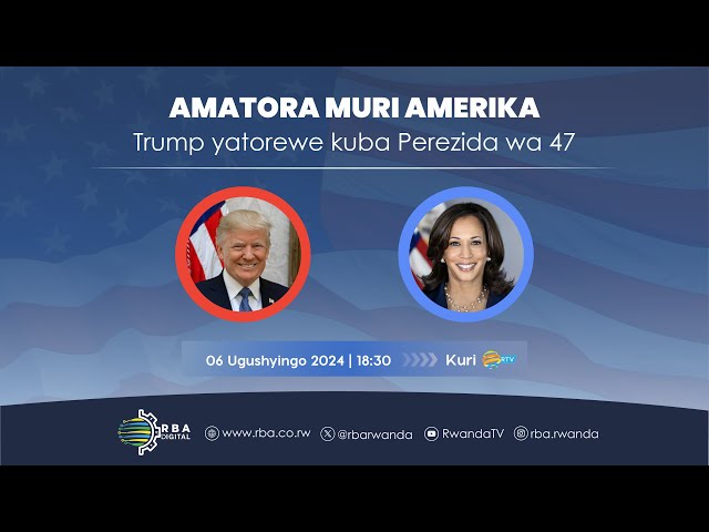 ⁣LIVE: AMATORA MURI AMERIKA | Trump yatorewe kuba Perezida wa 47