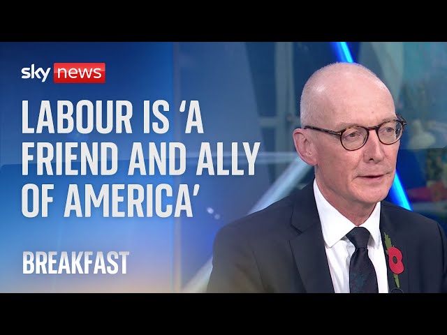 ⁣Labour criticisms of Trump will not 'interfere' with alliance, says Pat McFadden