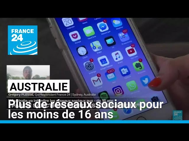 ⁣Australie : plus de réseaux sociaux pour les moins de 16 ans • FRANCE 24