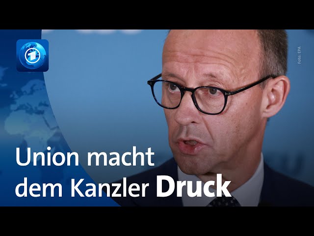 ⁣Merz fordert sofortige Vertrauensfrage: Union setzt Scholz unter Druck