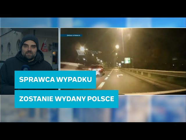 ⁣Nowe informacje w sprawie wypadku na Trasie Łazienkowskiej. Łukasz Ż. trafi do Polski