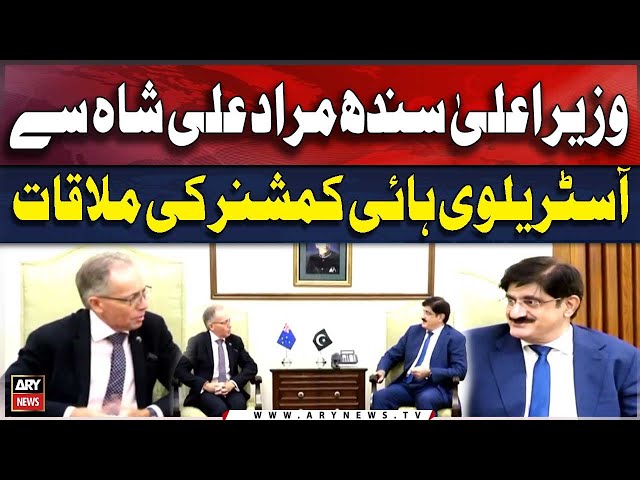 ⁣Australian High Commissioner meets CM Sindh Murad Ali Shah