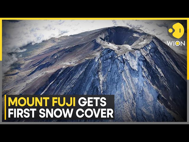 ⁣Snowcap Adorns Peak Of Iconic Volcano | World News | Latest English News | WION