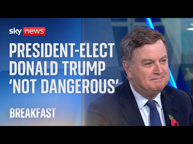 ⁣Shadow chancellor distances himself from Hague's 'dangerous' Trump remarks