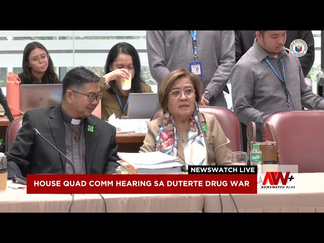 ⁣House Quad Comm hearing sa Duterte drug war