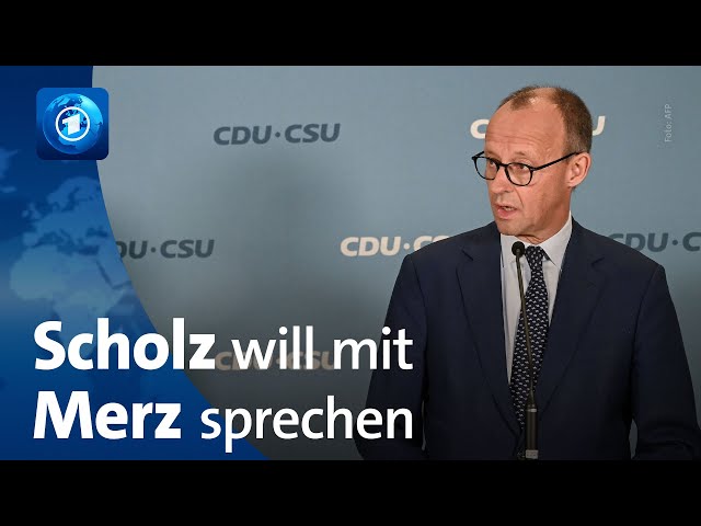 ⁣Nach Ampel-Bruch: Scholz und Merz beraten über Wahltermin