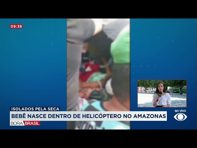 ⁣Bebê nasce dentro de helicóptero no Amazonas