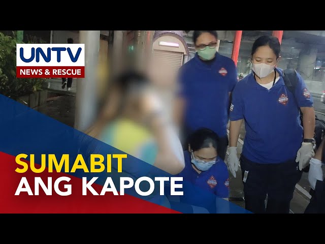 ⁣Motorcycle taxi, sumemplang matapos sumabit sa gulong ang kapote ng pasahero