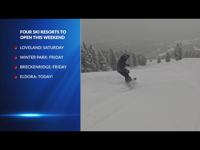 ⁣4 ski resorts to open this weekend