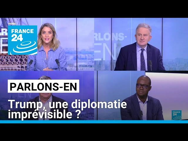 ⁣Trump, une diplomatie imprévisible ? Parlons-en avec N. Tenzer, B. Daroux, S. Ballong, C. Dansette