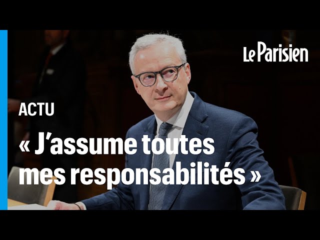 ⁣Bruno Le Maire réfute toute « faute » sur le dérapage budgétaire de la France