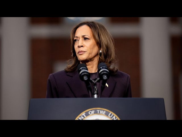 ⁣Kamala Harris campaign staff emotionally devastated after election loss, concession to Trump