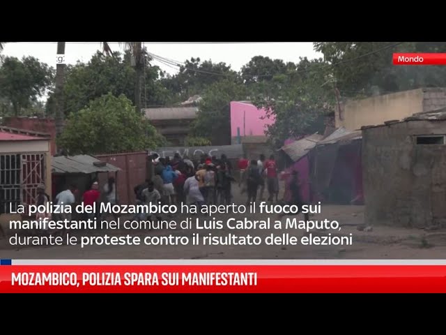 ⁣Mozambico, polizia spara sui manifestanti