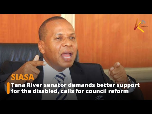 ⁣Tana River senator calls for overhaul of disability council, urges more support for the disabled