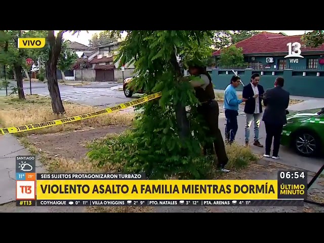 ⁣Familia sufre violento turbazo en Ñuñoa