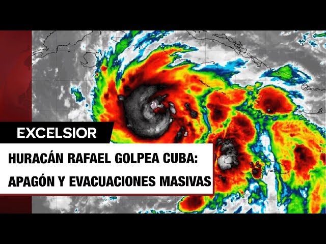 ⁣Huracán Rafael azota Cuba; provoca apagón general y miles de evacuaciones