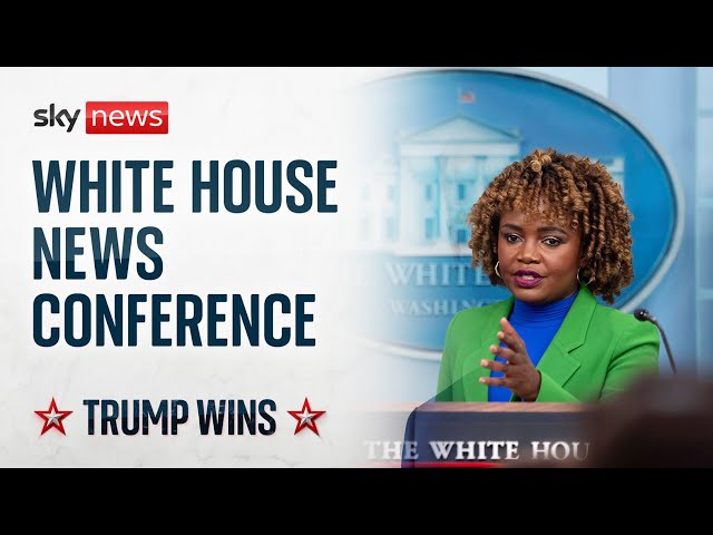 ⁣Watch live: White House news conference after Trump victory in US election