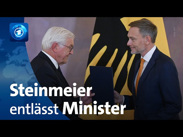 ⁣Ampel-Aus: Steinmeier dankt FDP-Ministern – und entlässt sie