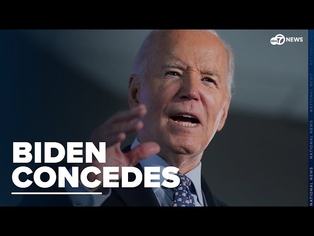 ⁣Biden urges 'peaceful and orderly' transition after Harris concedes to Trump