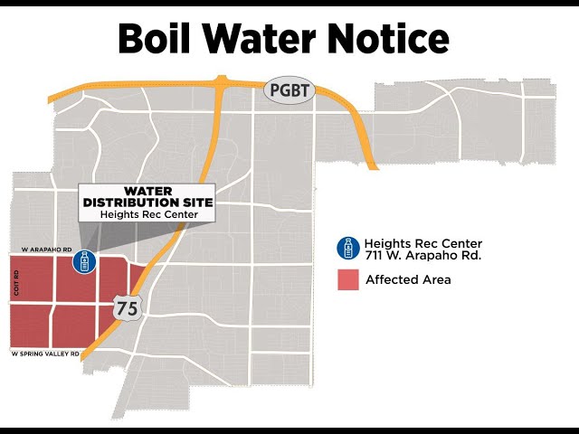 ⁣Richardson issues boil water notice