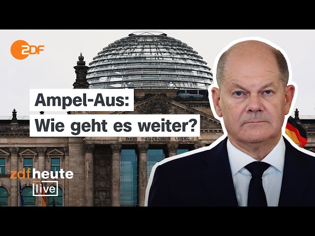 ⁣Nach dem Regierungsbruch bleiben SPD und Grüne als Minderheitsregierung | ZDFheute live