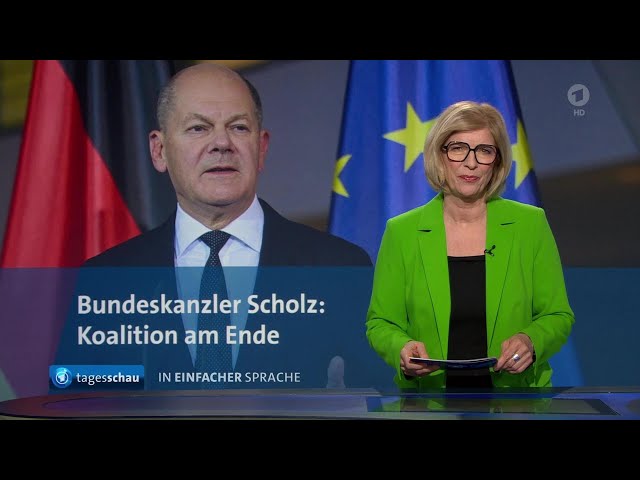 ⁣tagesschau in Einfacher Sprache 19:00 Uhr, 07.11.2024