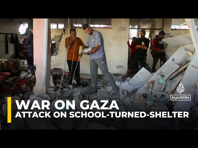 ⁣Israeli strike on a school-turned-shelter in Gaza City kills dozens