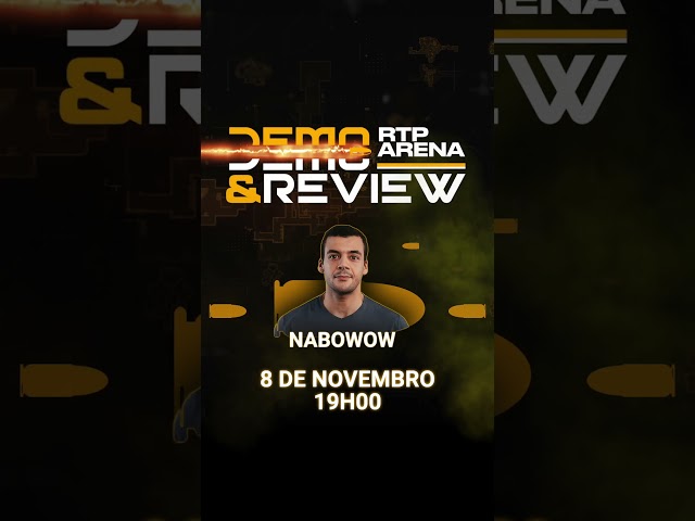 ⁣O RTP Arena Demo & Review volta esta sexta-feira às 19h00 com o NABOWOW