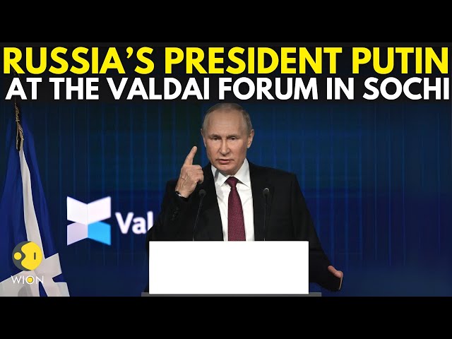 ⁣Putin LIVE: Russia's President Putin Speaks At The Valdai Forum In Sochi | Russia News | WION