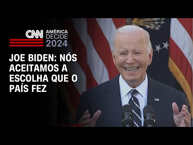 ⁣Joe Biden: Nós aceitamos a escolha que o país fez | BASTIDORES CNN