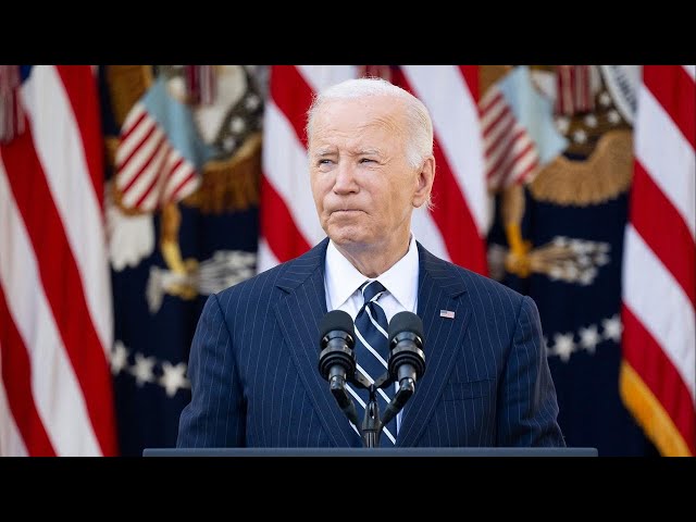 ⁣Biden delivers first remarks since election, calls Kamala Harris' loss to Trump a setback